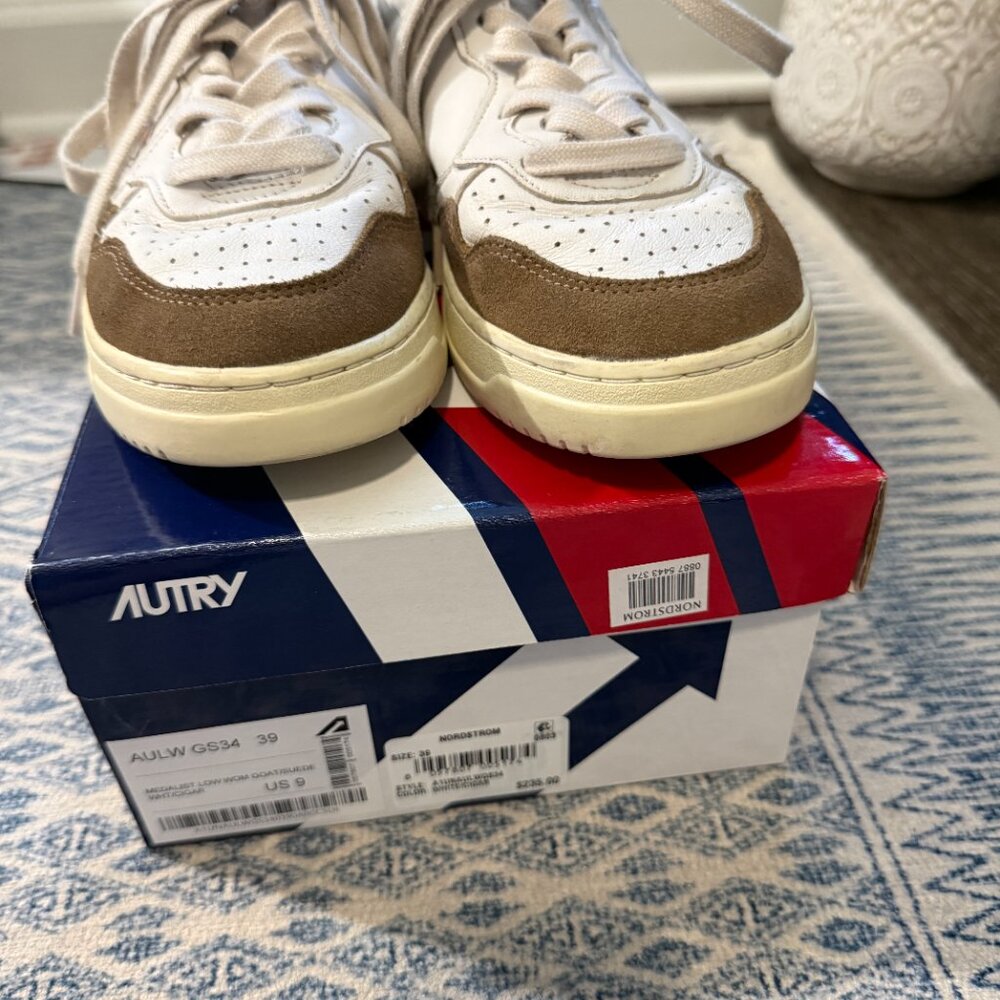 Autry Medalist Low Sneaker White Leather/Tobacco Suede- 39 - Picture 10 of 11